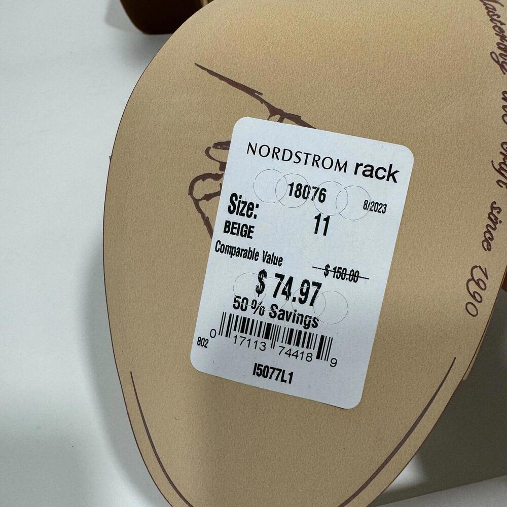 SARTO by Franco Sarto Women’s Size 11 Beige Flex Natalie Leather Sandal Heels - Picture 7 of 12